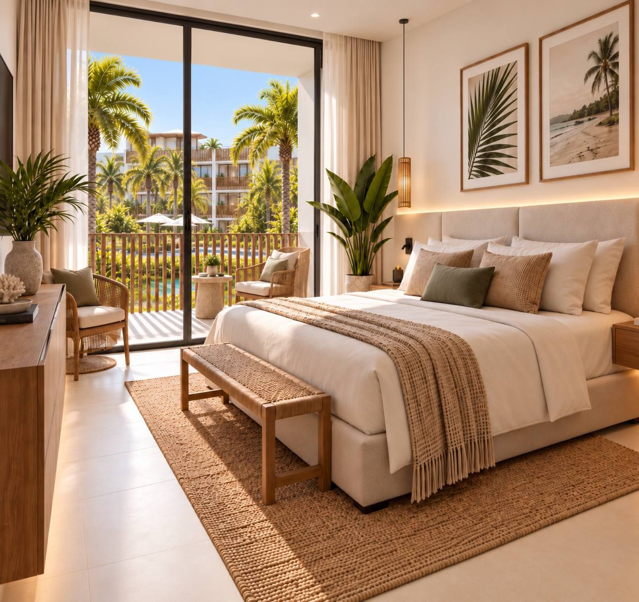 Dormitorio con salida a terraza